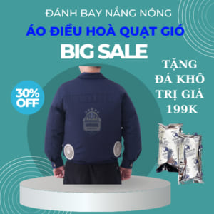 Áo điều hoà Quạt Gió Tím Than